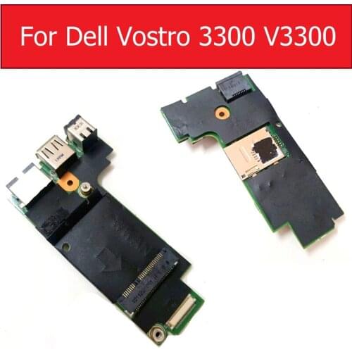 USB LAN Power Jack Board For Dell Vostro 3300 V3300 05G3D5 5G3D5 DC Input SIM Card Audio Jack Board Repair Parts