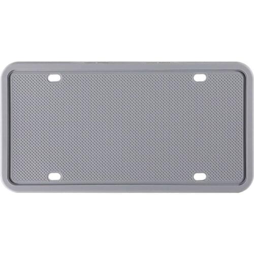 Rust Rattle-proof Silicone License Plate Frame Car Modification Weatherproof with Screw High-grade Sturdy Durable Auto Supplies