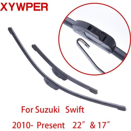 XYWPERWiper Blades for Suzuki Swift 2010 2011 2012 2013 2014 -present 22"&17"Car AccessoriesSoft Rubber car windscreen wipers