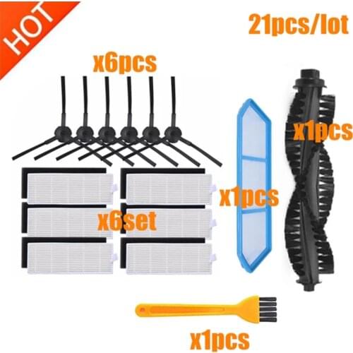 For ILIFE A40 Accessories Chuwi ilife A4s A40 Robot Vacuum Cleaner Parts Kits Replacement Dust HEPA Filter Main Brush Side Brush