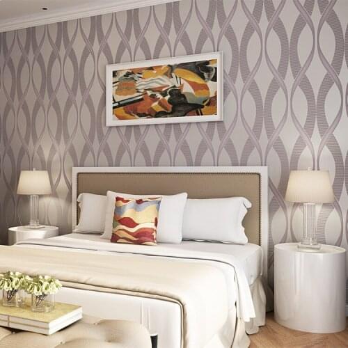 ZXqz 23 Top Quality 10M 3D Wallpapers Modern Flocking papel de parede flower Living Room Bedroom TV background Wall Paper Roll