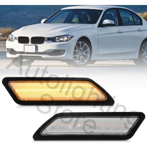 2X LED Amber Turn Signal Side Marker Light Fender Lamps For BMW 3 Series F30 F31 328i x Drive Pre-LCI 328d ActiveHybrid 3 318i