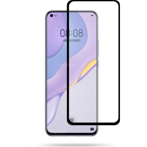 2PCS Full Glued Screen Protector For Huawei Nova 7 SE Tempered Glass Huawei Nova 7 Pro Full Cover for Huawei Nova 7 SE 9H Film