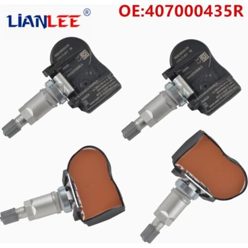 4Pcs 407000435R Brand New 433MHZ TPMS Tire Pressure Sensor For Renault Megane Laguna Fluence Latitude S180052064Z 40700-0435R