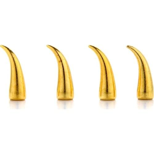 Free shipping50PCS Gold 21 mm Metal Screw Back Spots Cat Claw Spikes Studs, used for Leather Craft,Jeans,Hats,Punk Wholesales