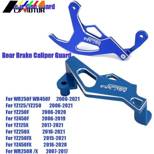 Rear Brake Caliper Adapter Guard Protection Rear disc Guard For YAMAHA YZ125 YZ250 YZ250F YZ450F WR 250F 450F 2006 2007-2021
