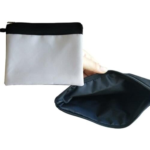 Free shipping 10pcs/lot Sublimation Blanks Makeup Bags Canvas Bag For Dye Sublimation Printing DIY Gift