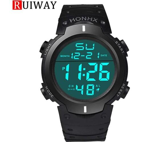 HONHX Men Women Digital Sports Watch 30M Waterproof Watch, Sport Wrist Watch for Men Women Kids, Digital Watch with Alarm Date