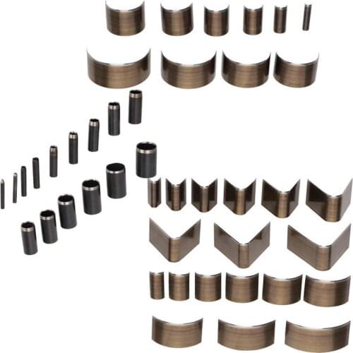 Punching Leather V Shape Punch DIY Tool Tail Cut Puncher Round Belt Perforated Accessory Set desktop punching