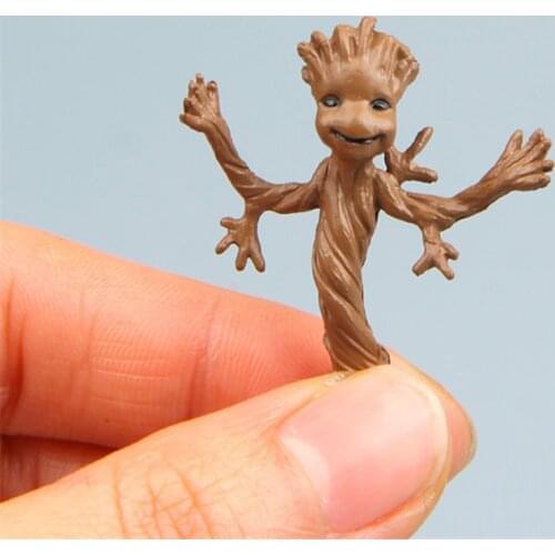 36piece 3.7cm Groot Tiny Cute Baby Tree Man Stand Ver Action Figure Toys Action Figure Toys Collection PVC toys
