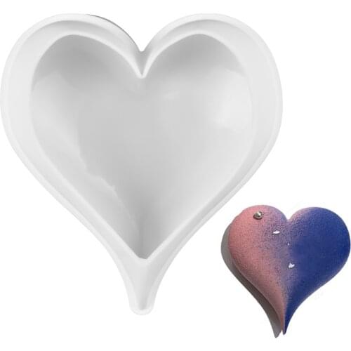Heart Shape Cake Mold 3D Silicone Molds for Art Cake Mousse Forms DIY Baking Dessert Moulds Bakeware Tools
