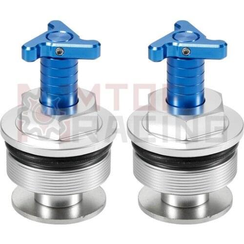 Preload Fork Caps For Yamaha FZ750 FZR400 FZR500 FZR600 38mm Triangle Adjustable Fork Bolts