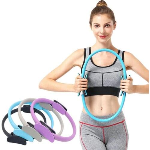 Yoga Circle Dual Grip Yoga Pilates Ring Body Building Weight Fitness Training Yoga Ring Equipment Circle Lose