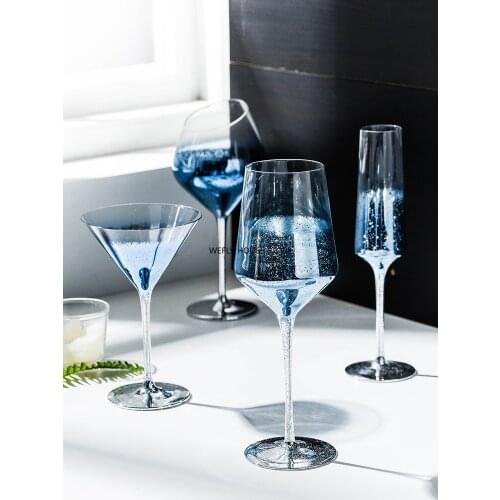 Personality starry sky wine glass cup Goblet champagne glasses Home drinking crystal cocktail glass ware Bar Hotel Drinkware