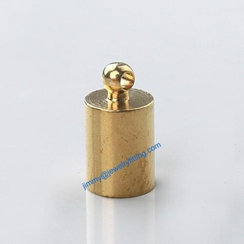 Jewelry findings Metal End caps for laether cord; crimp end cap; chain end caps 6.5*12mm 2000pcs