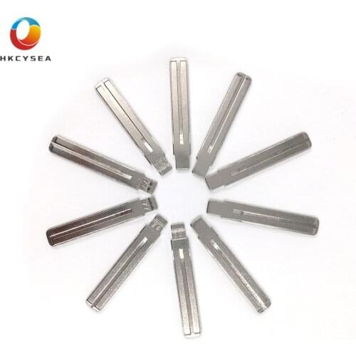 HKCYSEA 10pcs/lot Metal Blank Uncut Flip KD VVDI JMD Remote Key Blade Type #77 TOY40 Toy48FH for Toyota for Hyundai NO. 77 Blade