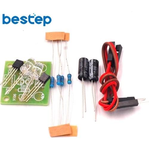 DIY Kit 5MM LED Simple Flash Light Circuit Simple flashing Leds Circuit Board Kits Electronic Production Suite Parts