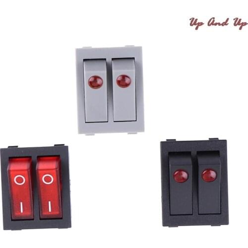 RK1-23 Oil Heater Switch ON/OFF Rocker Switch 250V/16A With Double Buttons 1Pcs