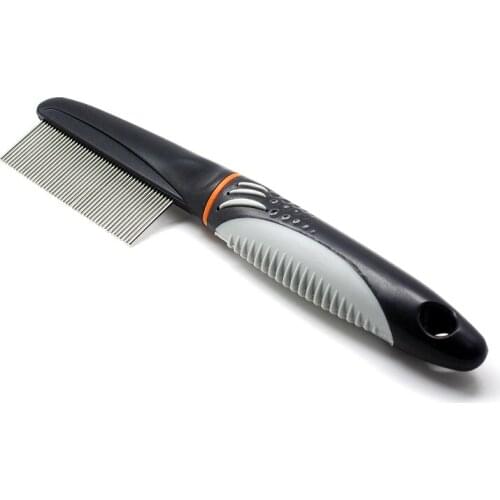 Professional Pet Dogs Cats Combs - Stainless Steel Long Fine-tooth Hair Removal Brush for Animals Grooming Tools BW-XR060