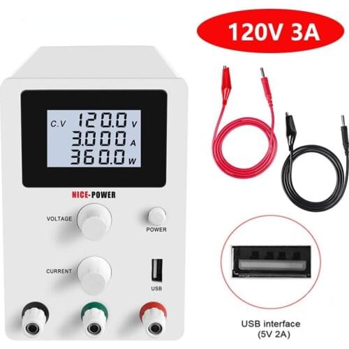 Adjustable Switching dc lab power supply Variable 120V 60V 30V 10A 5A Regulated Power Modul USB 5V 2A Laboratory Power Source