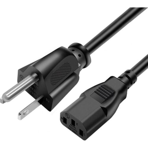 Projector US Power Cord 1.5m 18AWG NEMA 5-15P IEC-C13 Power Supply Cable For PC Computer Monitor Xbox One LG TV HP 3D Printer