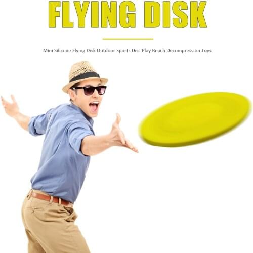 Mini Silicone Flying Disk Outdoor Sports Balance Disc Play Beach Decompression Toys Beach Swimming Entertainment Toys