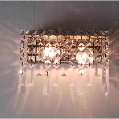 Luxury Modern Crystal wall fixture Bedroom Mirror led lighting Led Wall lamps E14 bedside wall lights K9 crystal lamp Luminaire