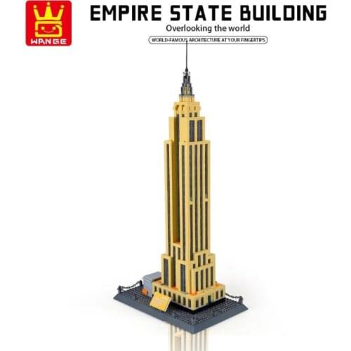 New York Empire State Building World Famous Building Blocks Street View Toys Architecture Model Bricks Block Children Toy Gift