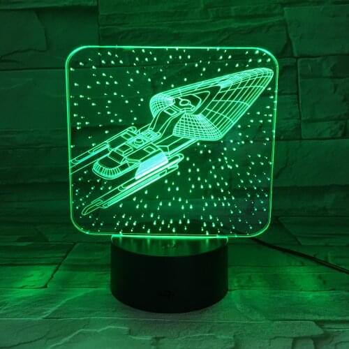 7 Colorful Mood LED Lamp 3D Led Night Spaceship Earth Space Table Lighting Bedroom Bedside Decor Light Children Gifts 709