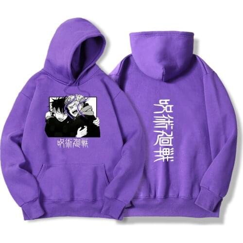 Anime Gojo Satoru cool Print Hoody Mens Crewneck Hip Hop Sweatshirt Spring Casual Clothing Pullover Fleece Loose Hoodie Mens