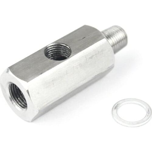 Oil Pressure Sensor Tee 1/8''NPT To Adapter Fitting Turbo Supply Feed Line Gauge Oil Pressure Sensor