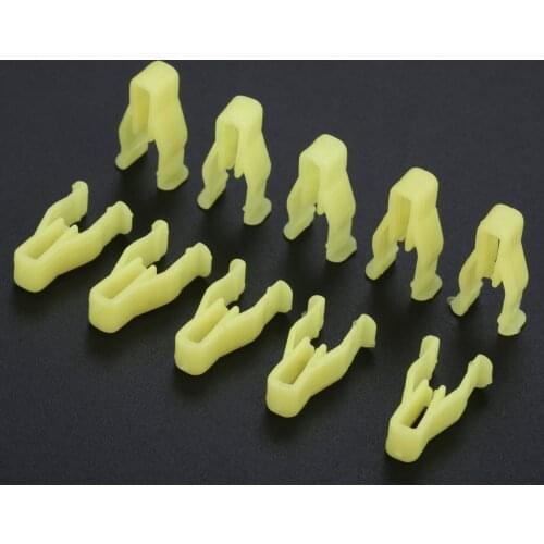 50Pcs Auto Fasteners Car Control Panel Dashboard CD Player Clips Universal Plastic Fastener Clip HE08 Yellow