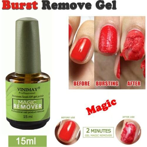 VINIMAY UV LED Gel Nail Polish Burst Magic Remover Liquid to Remove The Sticky Layer Gel Nail Degreaser Cleaner Gel Lak Remover