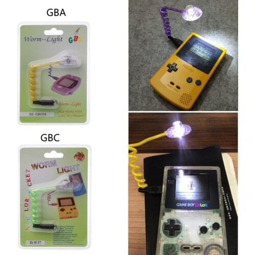 High Quality New Flexible Worm Light Illumination LED Lamps for Nintend Gameboy GBA GBC GBP Console