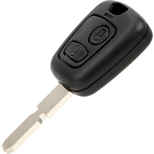 Replacement For Peugeot 406 407 307107 205 206 207 2 Button Uncut Blade Car Key Remote Car Key Case Fob