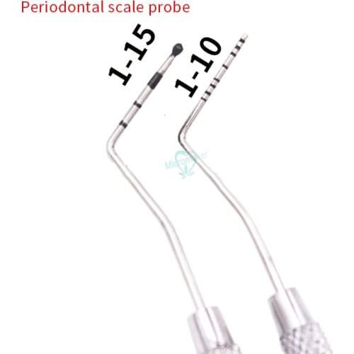1pcs Dental Periodontal probe with Scaler Explorer Instrument Tool Endodontic Dentist Tools Dental Lab