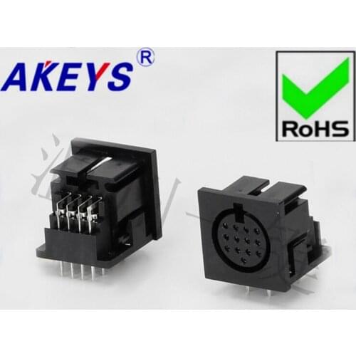 10 PCS DS-13-04a Square SD Large terminal connector generous 13-core 15-pin socket 13PIN needle DIN Master