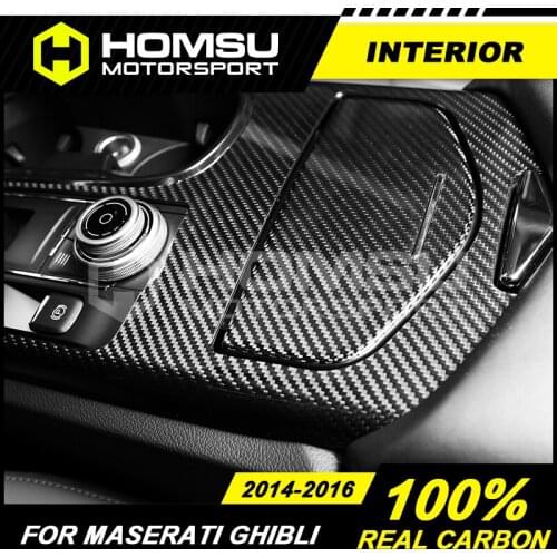 100% Real Carbon Fiber Interior Trim 2014-2017 Standard Model Dash Kit Central Console Cover door trim For Maserati for Ghibli