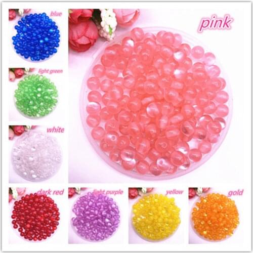 New 50pcs/lot 8mm DIY Bracelet Accessories Children Handcraft Department Round Resin Stripe Beads for Jewelry making Findings