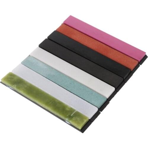 8PCS Apex Pro Sharpener Whetstone Oilstone Holder Knife Sharpening Stone Set