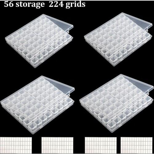 Diamond Painting Tools Cases PP Storage Box Tool Accessories for Diamond Painting Embroidery Sale 28&56&64 Cells Organizer