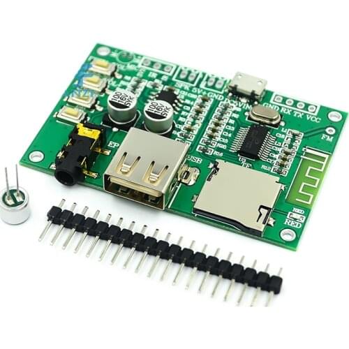BT201 Dual-mode 5.0 Wireless Receiver Module Lossless Audio Power Amplifier Board Car Speaker DIY Headset TF Card U Disk