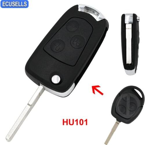 New Replacement Modify 3 Button Flip Key Shell Fob Remote Key Case Folding Car Key Cover For Ford Focus Suit Festiva Fusion Ka