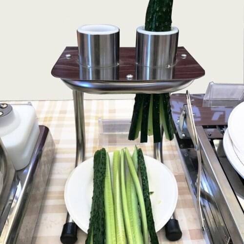 Commercial Household Cucumber Cutting Machine JC10 Cucumber Cutting Machine Coreing Double Blade Stainless Steel Body