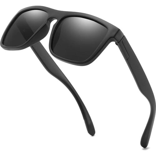 Top Quality UV Polarized Flexible Sunglasses with Case Unisex Luxury BrandDriving Sun Glasses Men Square UV400 Gafas Gifts