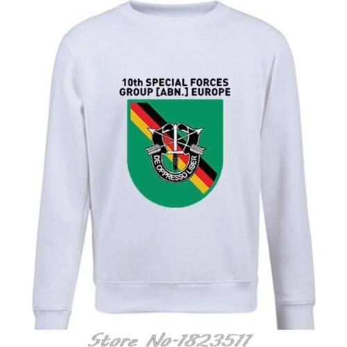 Autumn Winter Hoodies 10th Special Forces Group Abn Europe Wappen Green Berets Barett - Sweatshirt pullover Cool Jacket Top
