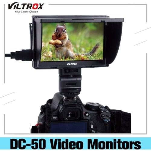 Viltrox DC 50 DC-50 Portable 5 Inches Screen 480P Clip-on Color LCD Monitor-HDMI for Camera Photo Studio Accessories