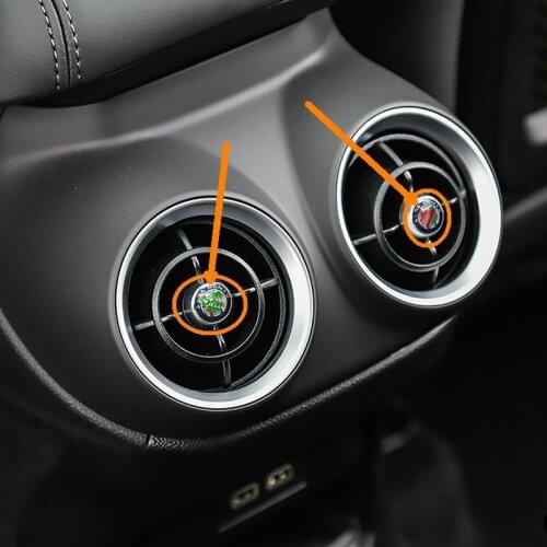 Apply to Alfa Romeo Giulia air conditioner air outlet modification paste Stelvio rear exhaust outlet interior decoration paste