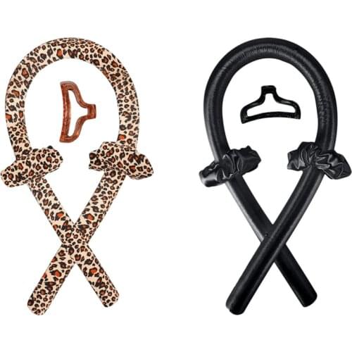 Rubber Heatless Curling Rod Headband Lazy Curler Set No Heat Spiral Pear Flower Curling Iron