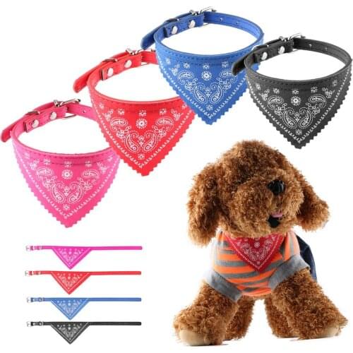 Neckerchief Necklace Pet accessories Fahsion 30CM Length Pet Cat Collars Adjustable Small Dog Scarf